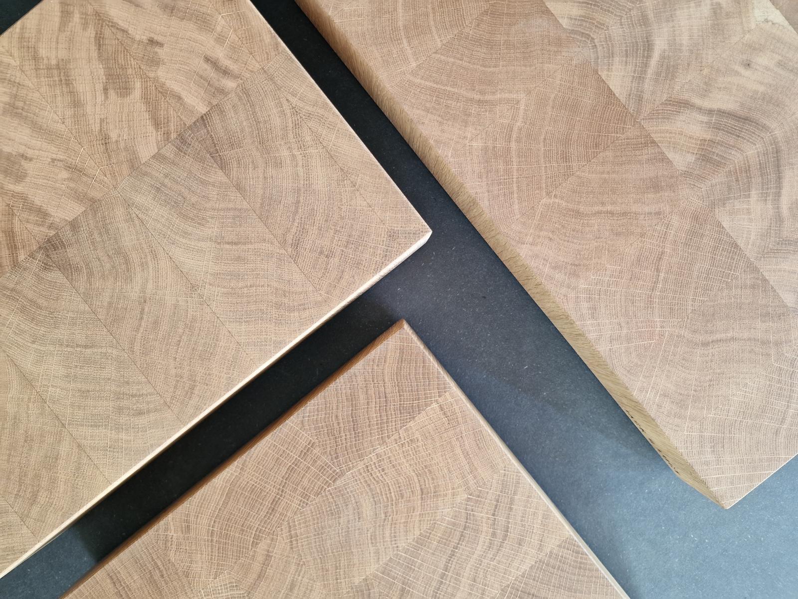 Block 50/30/6 - dickes Stirnholzbrett aus massiver Eiche!