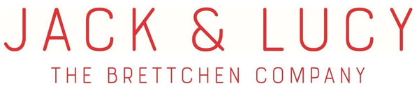 Logo Jack & Lucy - The Brettchen Company in roter Schrift