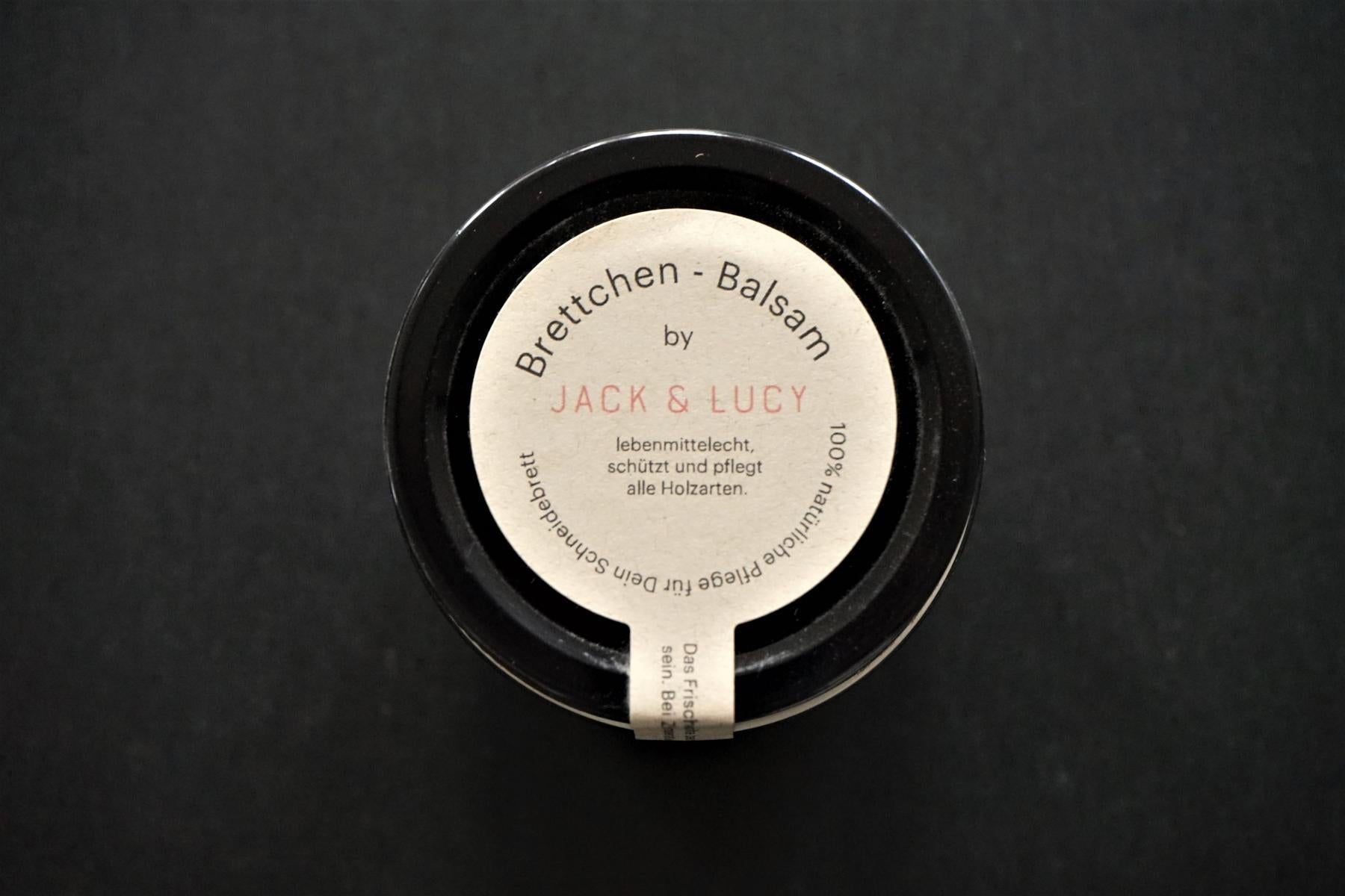 Brettchen-Balsam von Jack & Lucy, die optimale Pflege für Dein Schneidebrett, 160 ml