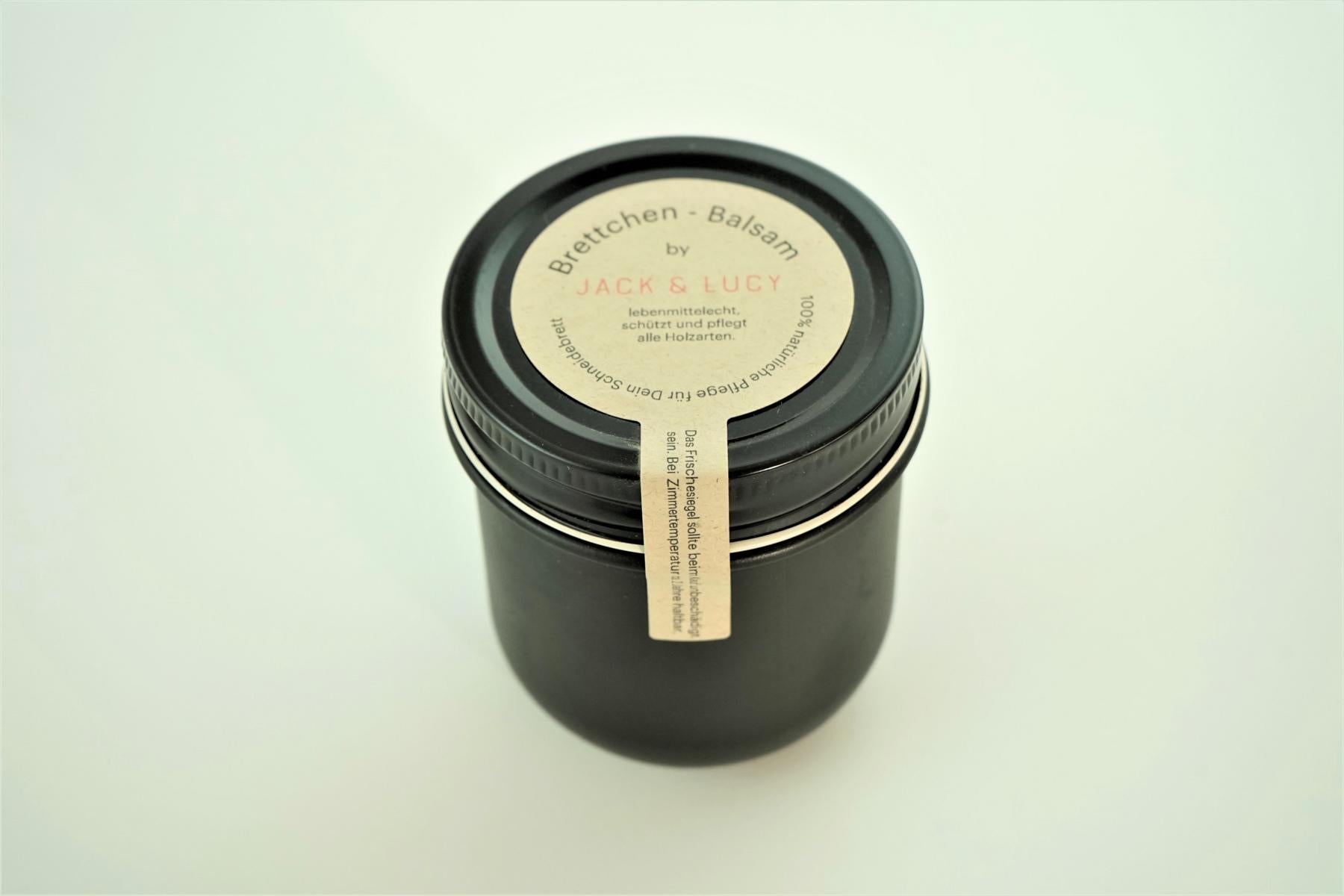 Brettchen-Balsam Pflegeset von Jack & Lucy, die optimale Pflege für Dein Schneidebrett, 160 ml