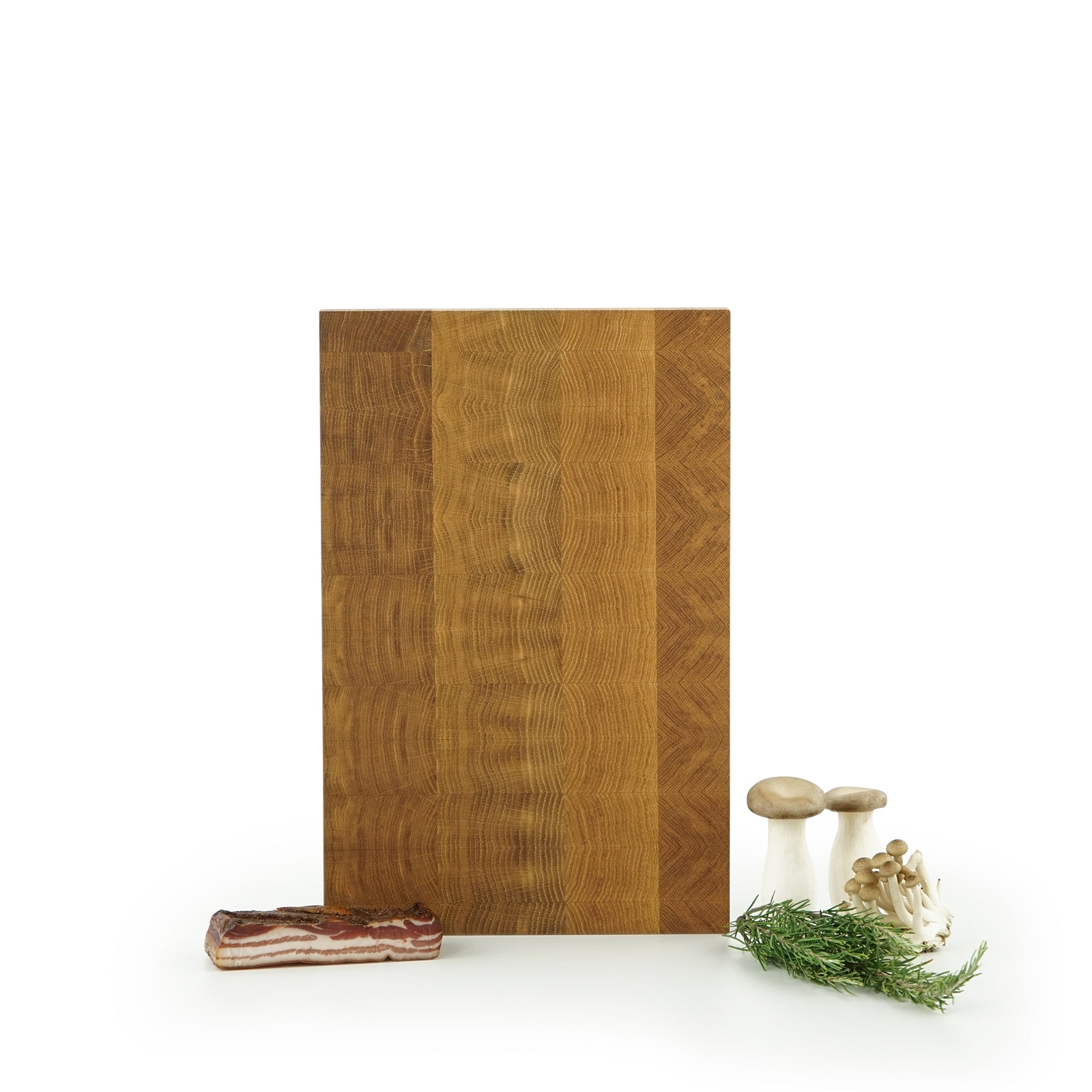 ESSENTIAL SB 45/29.5 | Stirnholz-Schneidebrett aus massiver Eiche 45 x 29,5 Zentimeter