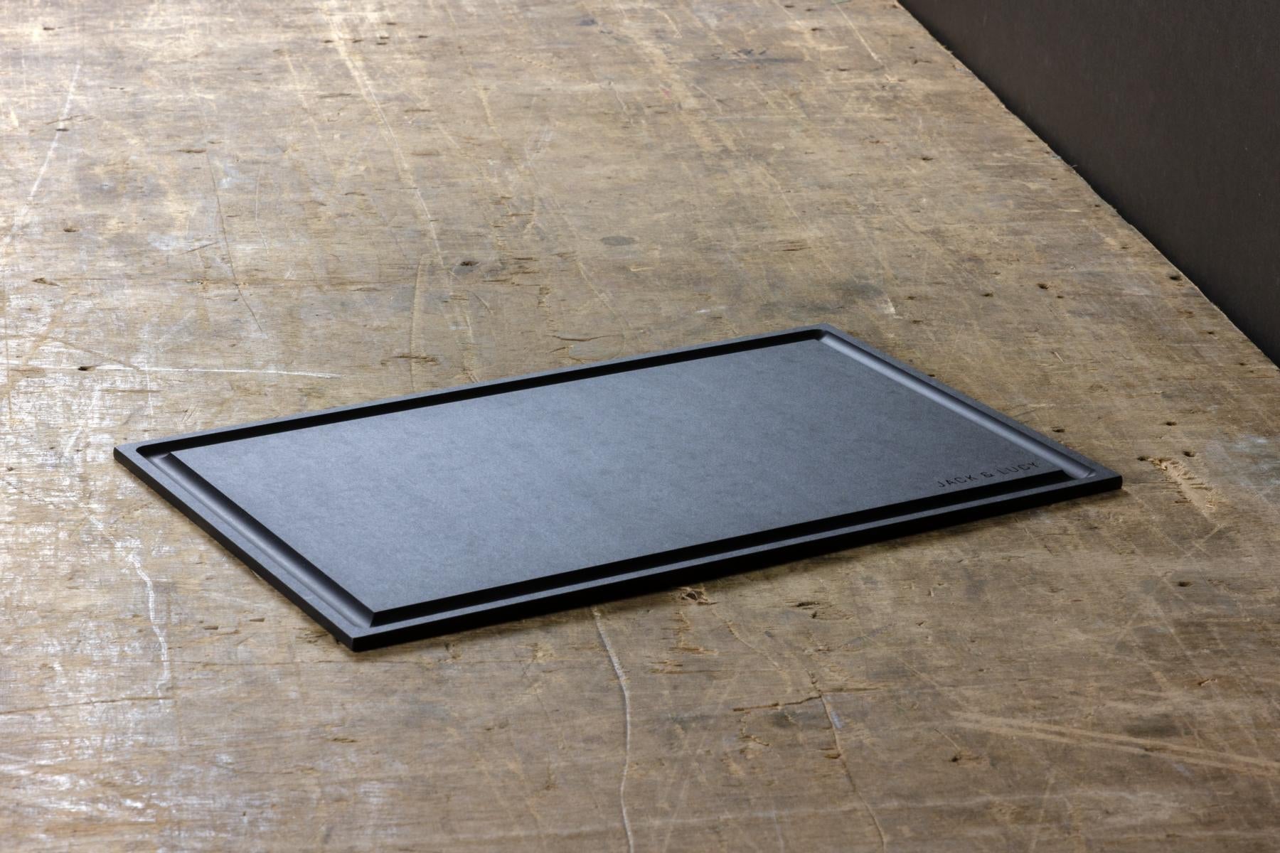 Allblack 40/25 R, Schneidebrett mit Saftrille aus Papierfaser