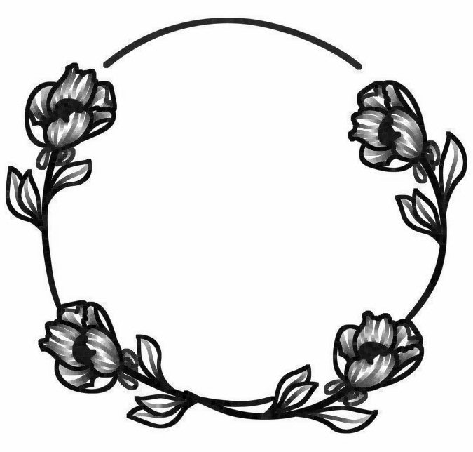 Kranz vier Mohnblumen